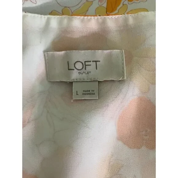 Loft outlet bright floral sleeveless swing tank camisole - Picture 3 of 6